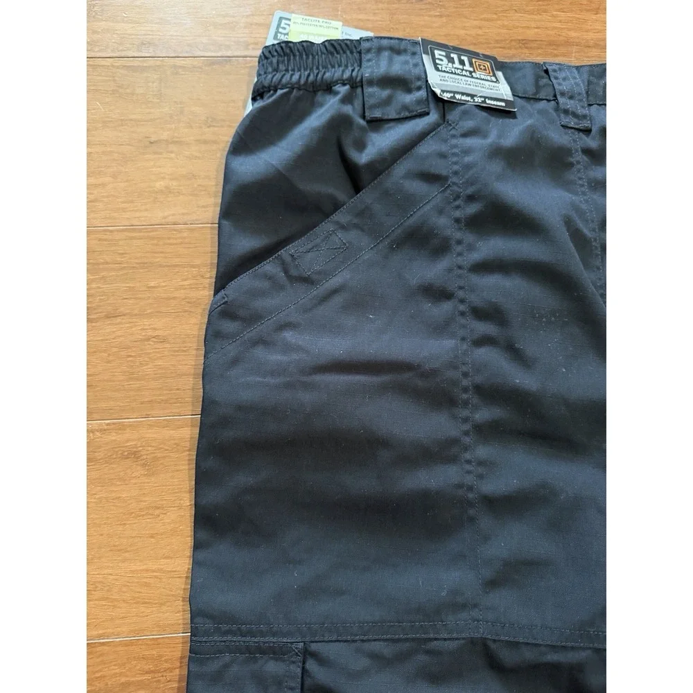 NWT 5.11 Tactical Taclite Pro Ripstop Pants Men Black 40 X 32 Cargo Pockets